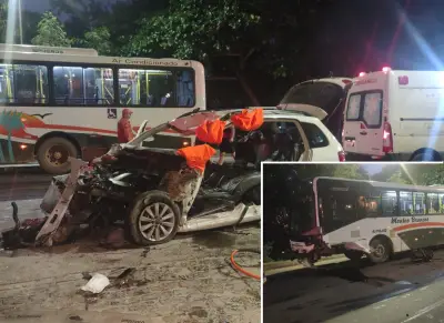Idoso sem CNH fica gravemente ferido após bater de frente com ônibus em Búzios