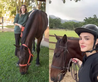 Isabelle Drummond realiza sonho e compra seu primeiro cavalo: égua