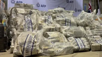 Maior apreensão de cocaína da Austrália: 2,7 toneladas em bunkers
