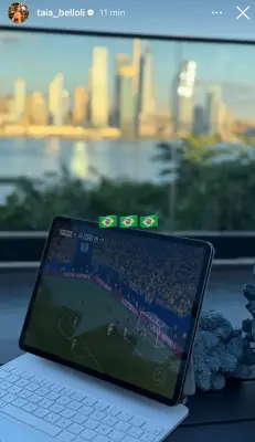 Natalia Belloli não vai a estádio para terceiro jogo do Brasil após lesão de Raphinha