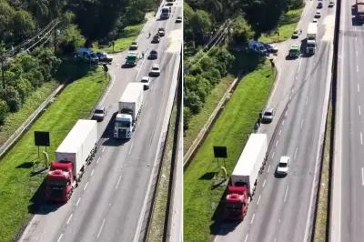 Pedestre morre atropelado por carreta na Rodovia Cônego Domênico Rangoni em Guarujá