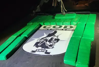PM apreende 19 tabletes de maconha avaliados em R$ 38 mil no sul do TO