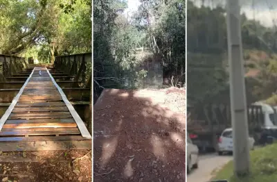 Polícia investiga sumiço de ponte histórica de aço em Prados, MG