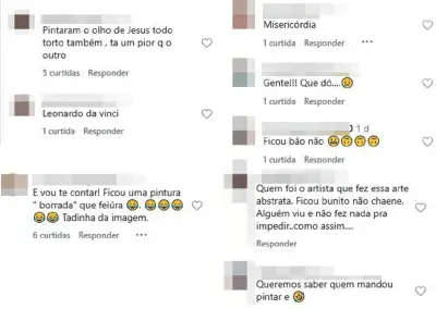 Restauração de imagens sacras causa polêmica em Carmo do Cajuru