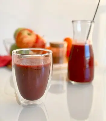 Suco de maçã, cenoura e mirtilo: receita prática e nutritiva
