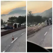 Acidente na BR-381 em Itatiaiuçu deixa um morto e interdita rodovia