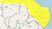 Alerta de chuvas intensas para mais de 90 cidades do interior de PE