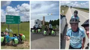 Argentinos pedalam 17 mil km para ver Copa nos EUA e chegam ao Kansas