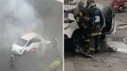 Bombeiros explicam combate a incêndio em carro elétrico após explosão em concessionária