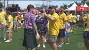 Brasil e Escócia fazem festa em Miami na Copa do Mundo