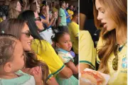Bruna Biancardi troca look e usa camisa de Neymar em jogo do Brasil