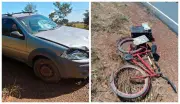 Ciclista de 61 anos morre atropelado por carro na MG-181 em Urucuia