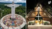 Corpus Christi no Cristo Protetor: tapetes e missa em Encantado
