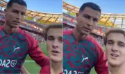 Cristiano Ronaldo para jogo para atender fã que invadiu gramado em amistoso