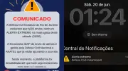 Defesa Civil do Rio desmente falso alerta de desastre natural