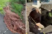 Erosão persiste há três anos em rua de Itapira