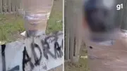 Homem amarrado a poste com placa de 'ladrão' no RS: 3 presos por tortura