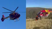 Idoso passa mal em trilha e é resgatado de helicóptero na Grande BH