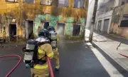 Incêndio atinge casarão abandonado em Salvador, no bairro dos Barris