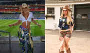 Influenciadoras usam looks country para Brasil x Japão no Texas