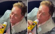 Leonardo canta para policial após zerar bafômetro em SP