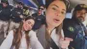 Lexa pede carona à PRF após pane em van e chega ao aeroporto do PI