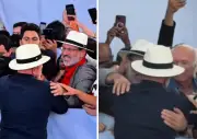 Lula abraça Delúbio Soares em Goiás: 'Somos amigos e companheiros'
