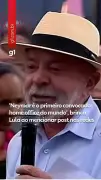 Lula brinca que Neymar é 'convocado home office' e Flávio Bolsonaro critica