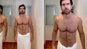 Marcos Pitombo exibe físico e recebe elogios de Carla Diaz e Anaju Dorigon: 'Genética boa'