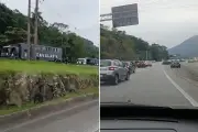 Motoristas fogem na contramão da Imigrantes após arrastão em Cubatão