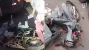 Mulher morre e criança fica ferida em acidente de moto com ônibus no MA