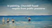 Museu de Londres exibe lado artista de Winston Churchill em nova exposição