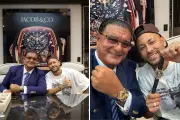 Neymar aparece ao lado de fundador da Jacob & Co. em novo encontro