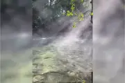Névoa sobre o Rio da Prata encanta em MS com frio abaixo de 10°C