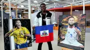 Pintor haitiano sonha com vitória do Haiti sobre o Brasil na Copa