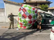 PM apreende 31 balões em festas juninas no Rio de Janeiro