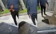 Porteiro ameaça motoboy com arma e entregadores depredam prédio em SG