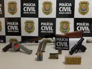 Preso após ameaçar companheira e cachorro em Uberlândia; armas e munições apreendidas