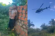 Preso suspeito de duplo homicídio em União (PI); helicóptero auxiliou buscas