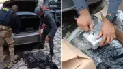 PRF e PM apreendem 102 kg de pasta base de cocaína em Taubaté