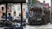 Protestos antimigração na Irlanda do Norte deixam ônibus incendiados e destruição