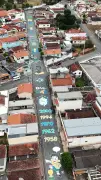 Rua decorada para Copa viraliza e chega à CBF em MG