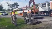 Tentativa de furto de 600 m de cabos da Light na Avenida das Américas