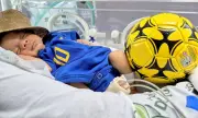 UTI neonatal na Bahia faz ensaio fotográfico temático da Copa do Mundo