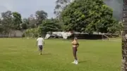 Vídeo mostra desespero em clube após queda de avião em Marília