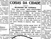 Vendedores de loteria em SP: aborrecimento centenário