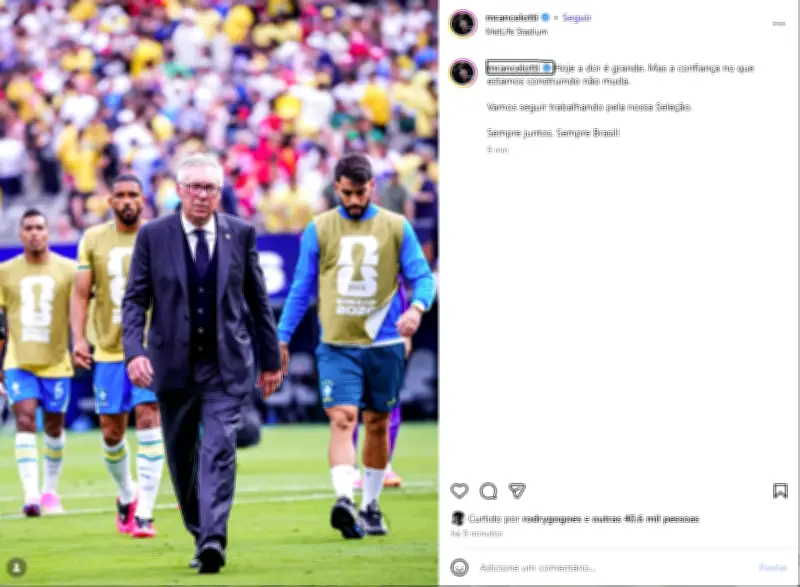 Ancelotti quebra silêncio após eliminação do Brasil na Copa 2026