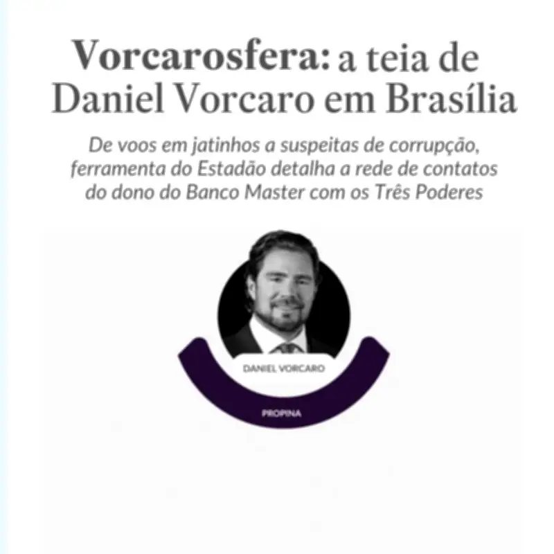 Andreazza analisa Vorcarosfera: teia de Daniel Vorcaro nos Três Poderes