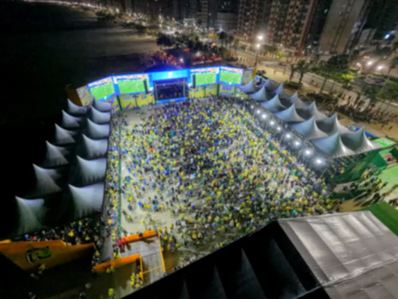 Arena Torcida PG+ e outros locais na Baixada Santista para ver Brasil x Noruega