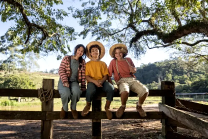 Bastidores de Chico Bento 2: Anna Julia, Isaac e Pedro Dantas
